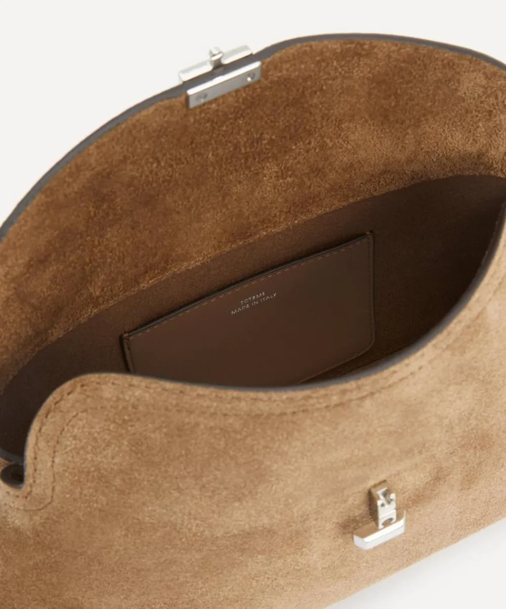 Toteme Bags^T-Lock Suede Clutch Bag