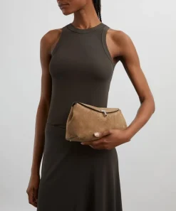 Toteme Bags^T-Lock Suede Clutch Bag