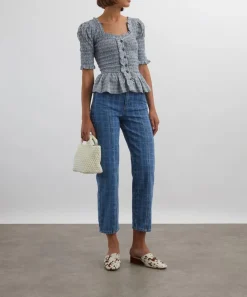 Damson Madder Jeans^Tovie Laser Check Jeans