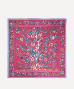Liberty Scarves^Tree of Life 90 x 90 Silk Scarf