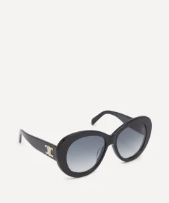 Celine Sunglasses & Glasses^Triomphe Black Acetate Butterfly Sunglasses