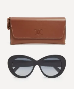 Celine Sunglasses & Glasses^Triomphe Black Acetate Butterfly Sunglasses