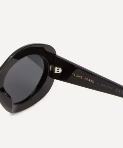 Celine Sunglasses & Glasses^Triomphe Chunky Oval Shiny Acetate Sunglasses