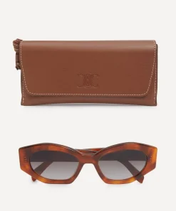 Celine Sunglasses & Glasses^Triomphe Havana Acetate Cat-Eye Sunglasses