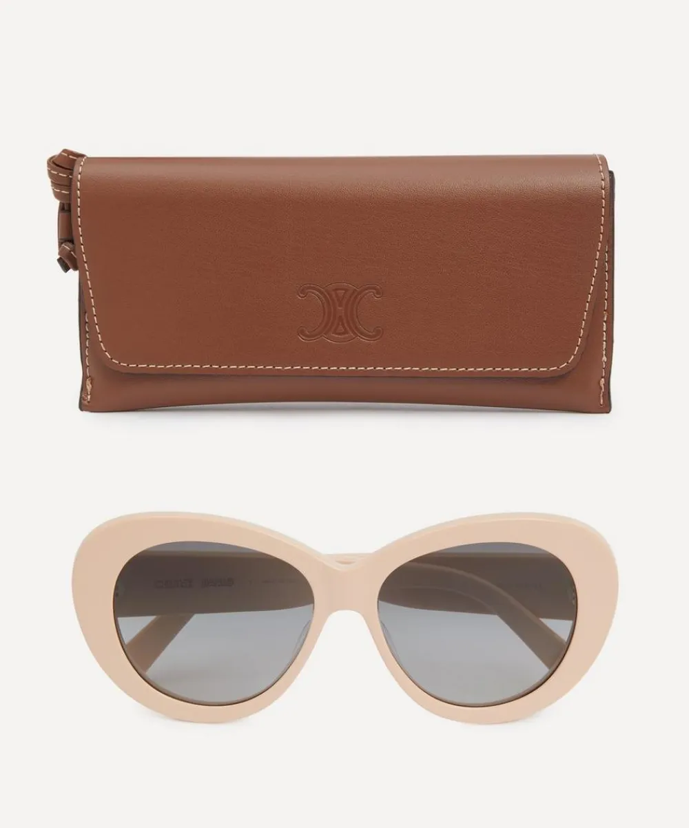 Celine Sunglasses & Glasses^Triomphe Rose Acetate Butterfly Sunglasses