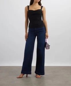 Reformation Tops^Trish Black Knit Top