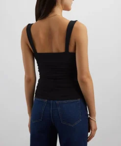 Reformation Tops^Trish Black Knit Top