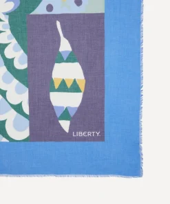 Liberty Scarves^Tropical Floral 135X135 Modal-Cashmere Scarf