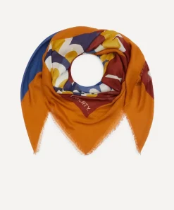 Liberty Scarves^Tropical Floral 135X135 Modal-Cashmere Scarf