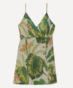 FARM Rio Dresses^Tropical Forest Off-White Mini-Dress