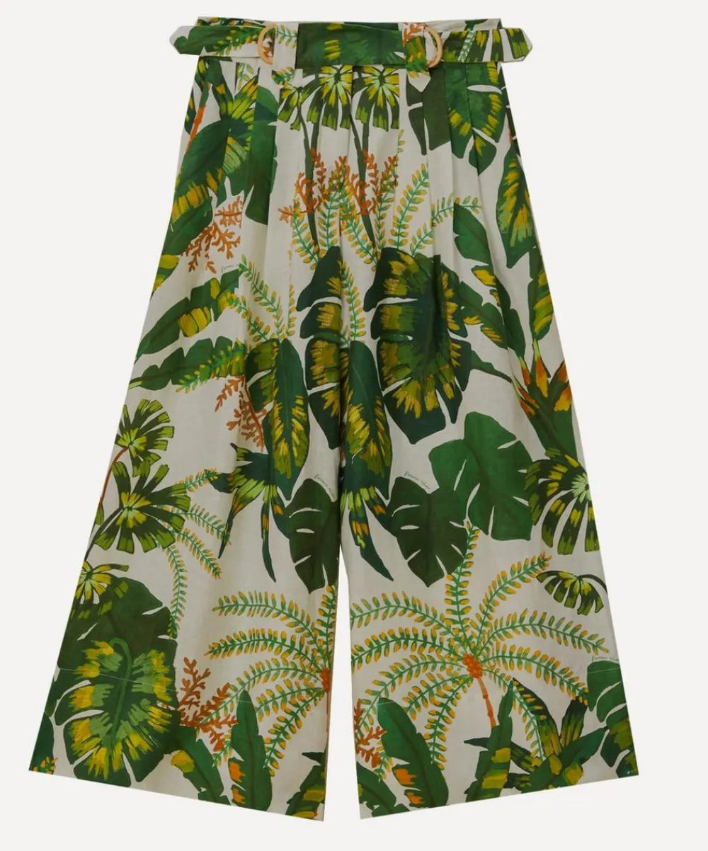 FARM Rio Trousers & Shorts^Tropical Forest Off-White Trousers