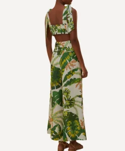 FARM Rio Trousers & Shorts^Tropical Forest Off-White Trousers