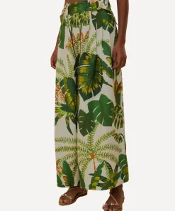 FARM Rio Trousers & Shorts^Tropical Forest Off-White Trousers