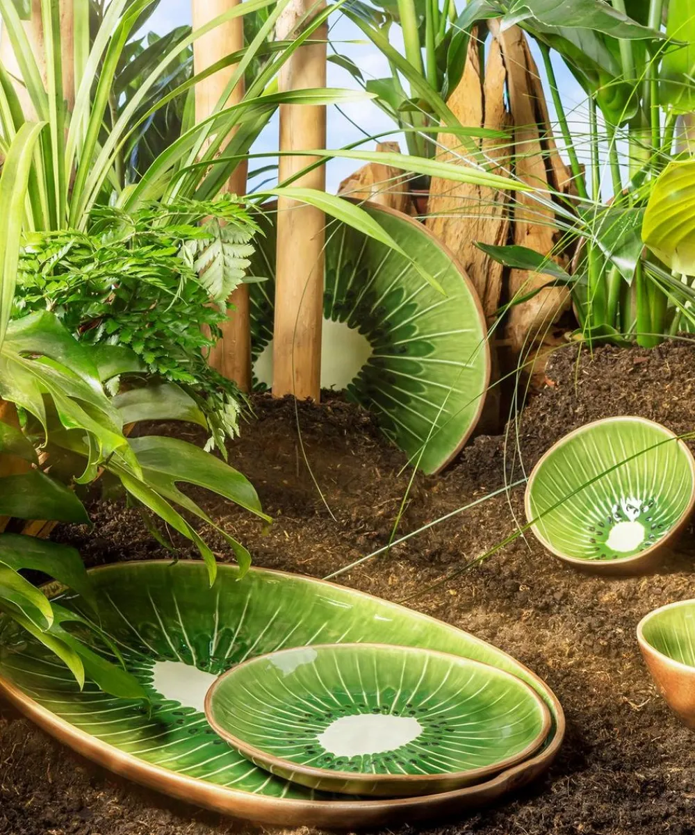 Bordallo Pinheiro Tableware^Tropical Fruits Kiwi Charger Plate