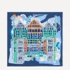 Liberty Scarves^Tudor Patchwork 90x90 Silk Scarf