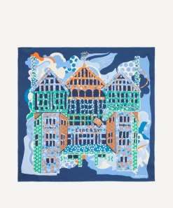 Liberty Scarves^Tudor Patchwork 90x90 Silk Scarf