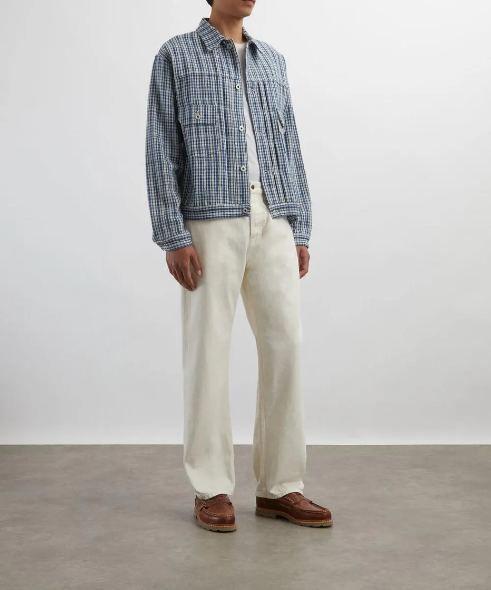 Nudie Jeans Jeans^Tuff Tony Ivory Selvedge Wide-Leg Jeans