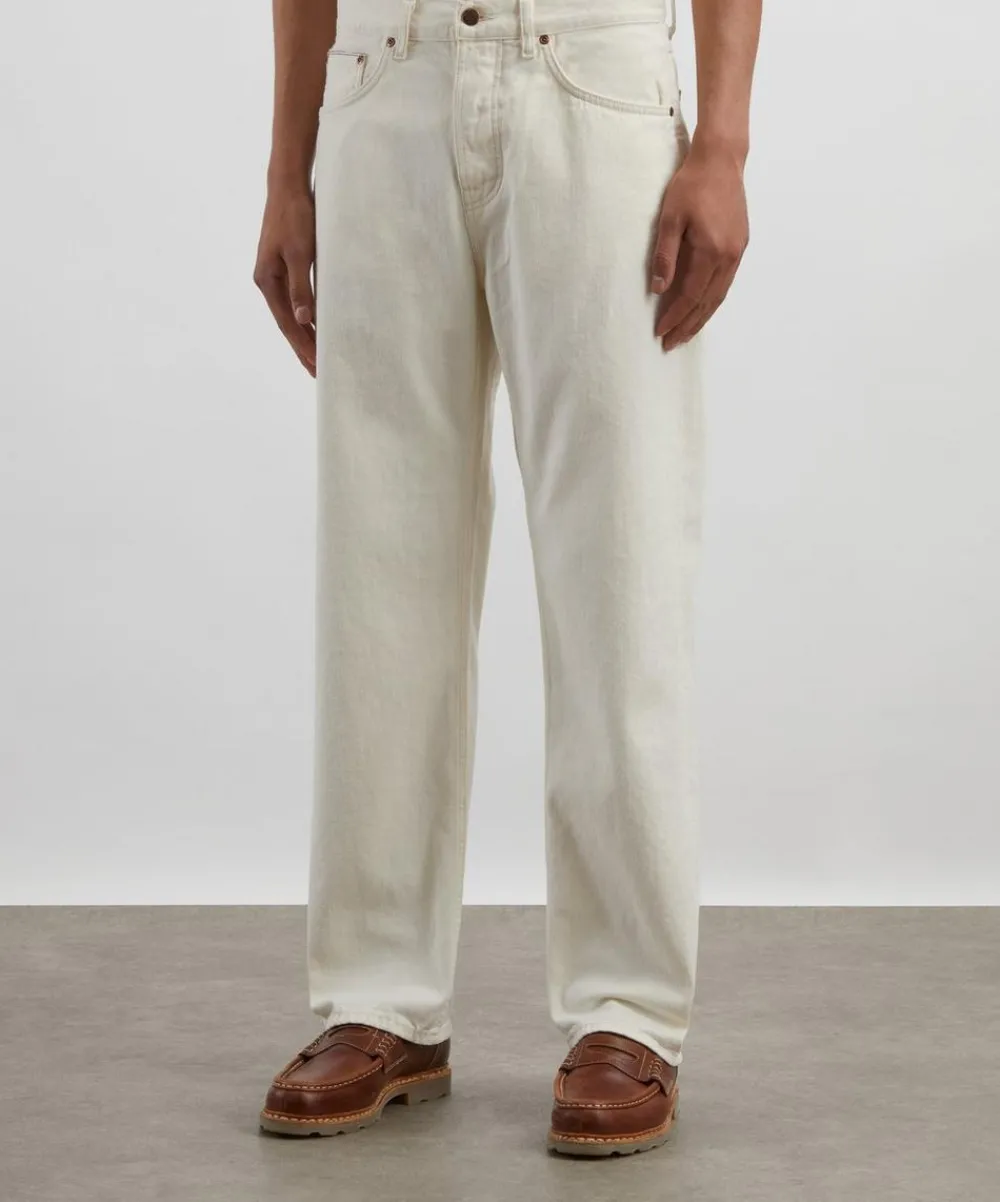 Nudie Jeans Jeans^Tuff Tony Ivory Selvedge Wide-Leg Jeans