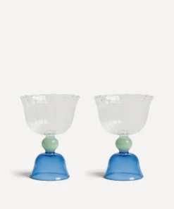 &Klevering Glass & Drinksware|Kitchen^Tulip Blue Glasses Set of Two