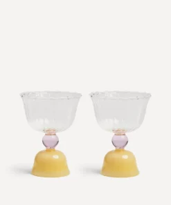 &Klevering Glass & Drinksware^Tulip Caramel Glasses Set of Two