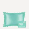 Slip Wellness^Turquoise Queen Silk Pillowcase with Scalloped Edge