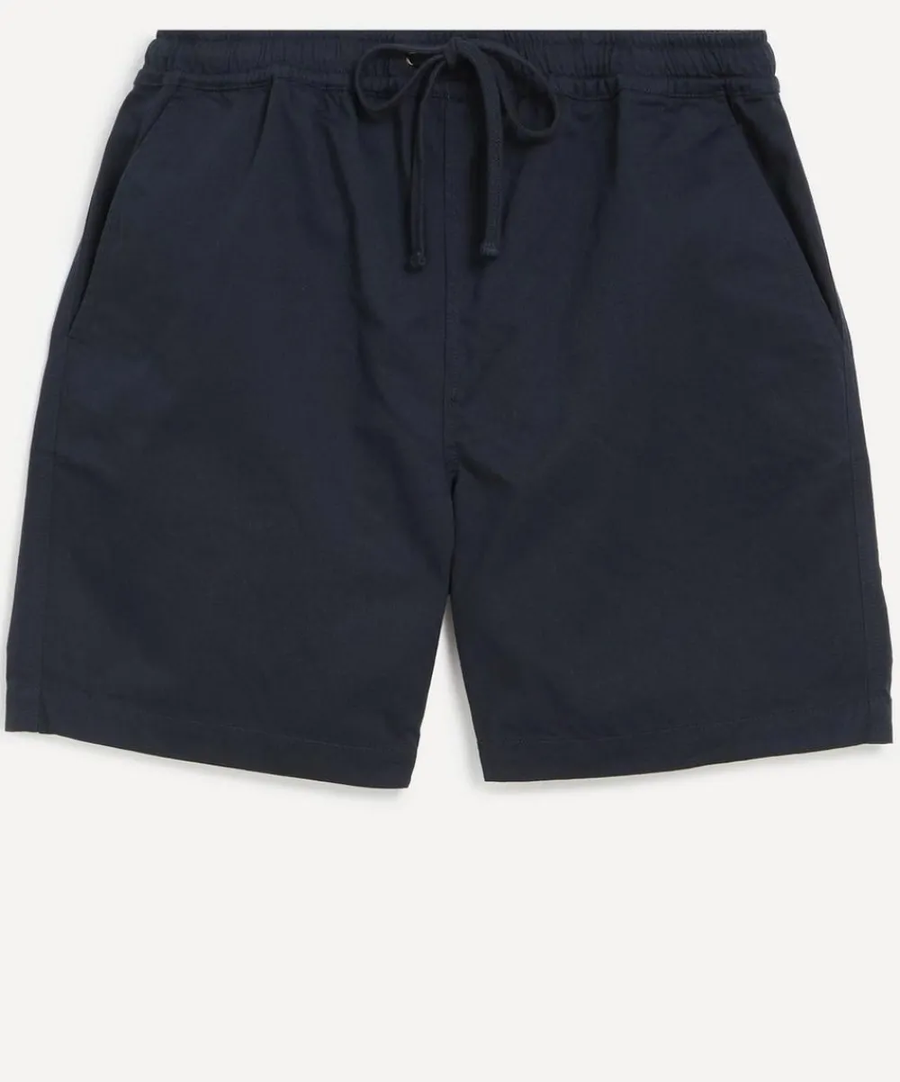 Universal Works Shorts^Twill Navy Beach Shorts