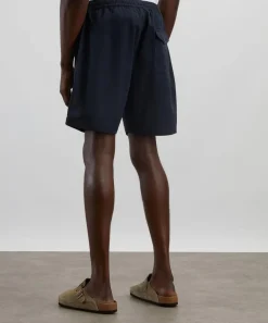 Universal Works Shorts^Twill Navy Beach Shorts