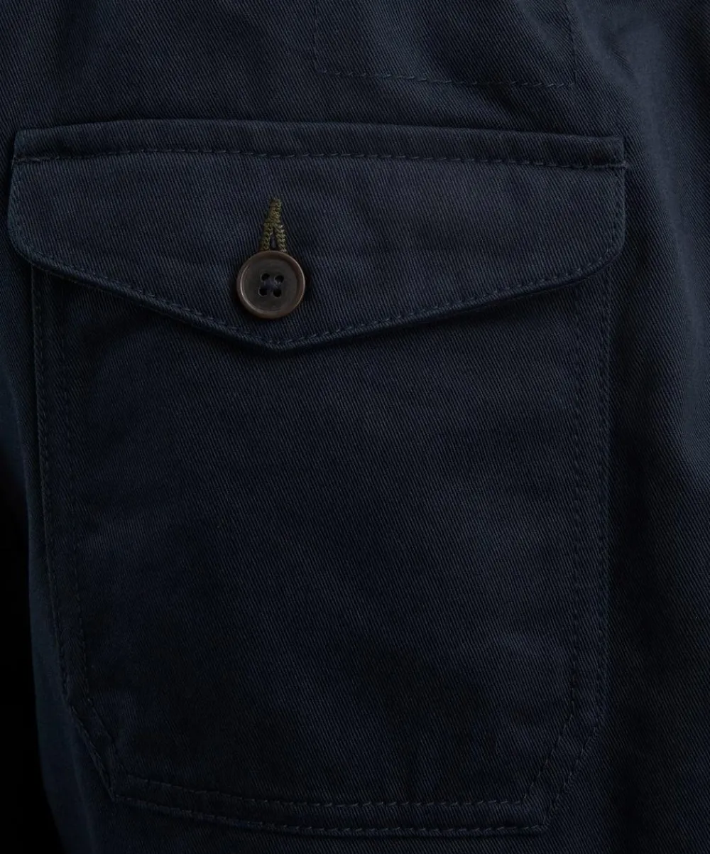Universal Works Shorts^Twill Navy Beach Shorts
