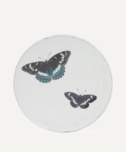 Astier de Villatte Tableware^Two Flying Butterflies Plate