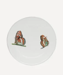 Astier de Villatte Tableware^Two Landed Butterflies Plate