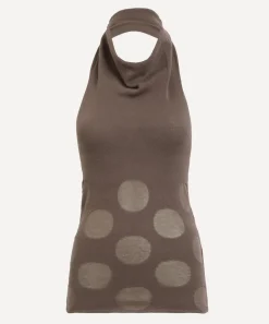 Paloma Wool Tops^Tynan Cotton Jacquard Halter Top