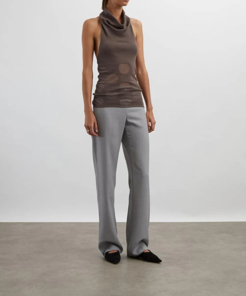 Paloma Wool Tops^Tynan Cotton Jacquard Halter Top