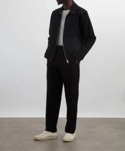 Wax London Trousers^Tyne Black Floral Diamond Cotton Trousers