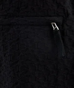 Wax London Trousers^Tyne Black Floral Diamond Cotton Trousers