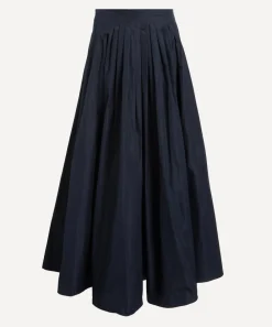 S Max Mara Skirts^Ultramarine Jokey Pleated Taffeta Skirt
