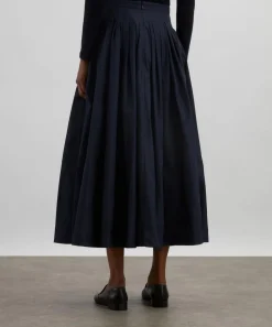 S Max Mara Skirts^Ultramarine Jokey Pleated Taffeta Skirt