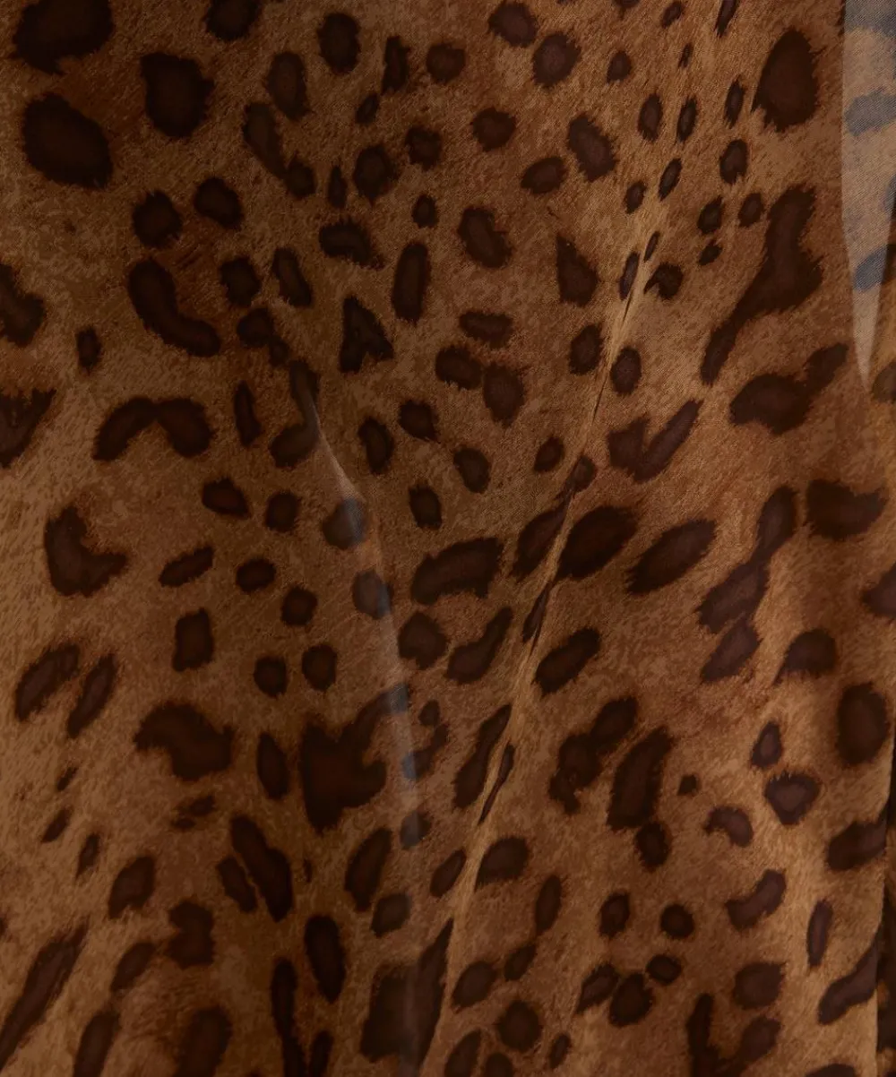 Rat & Boa Dresses^Valentina Silk Leopard Print Maxi Dress