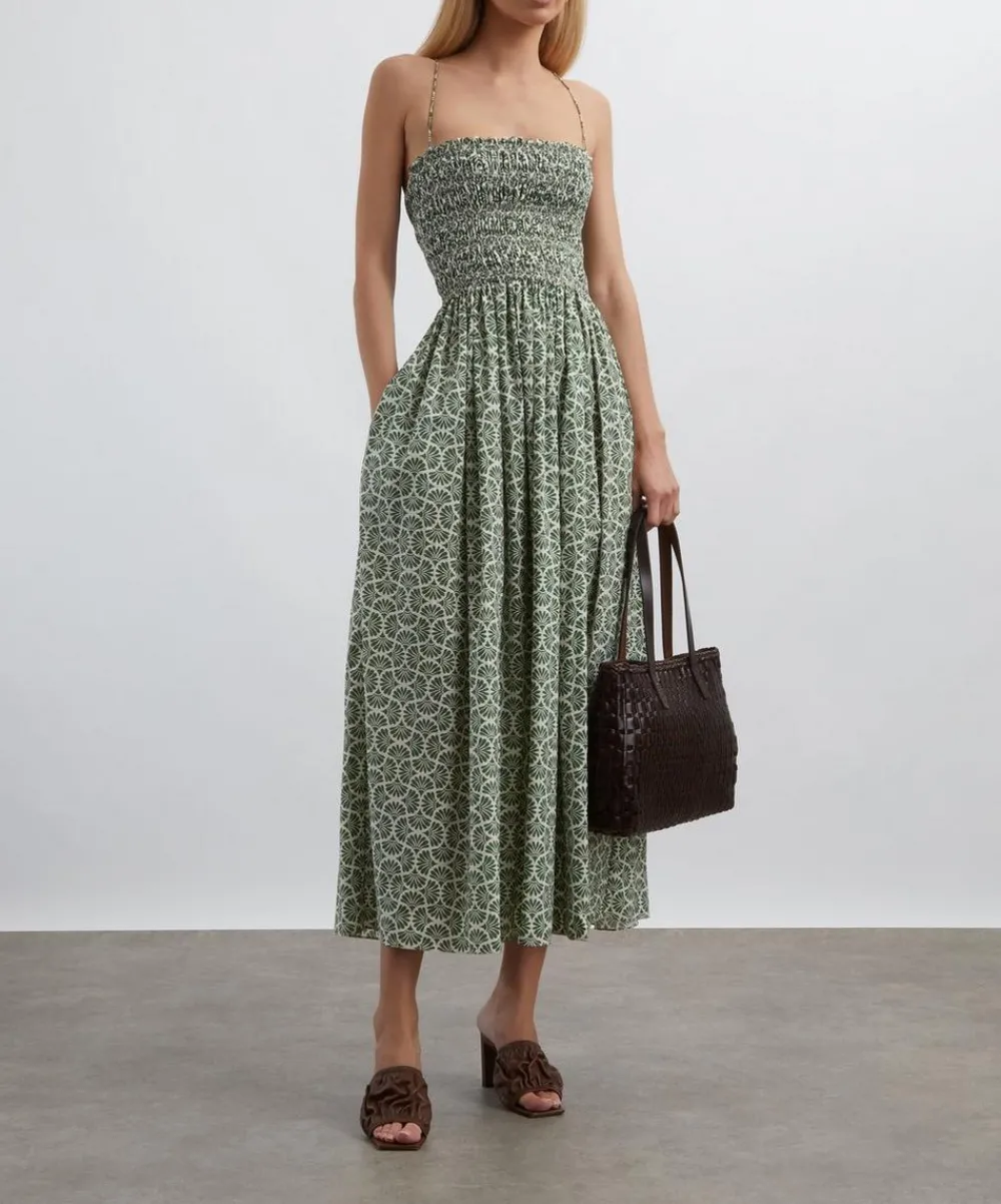 Matteau Dresses^Vetiver Shirred Bodice Dress