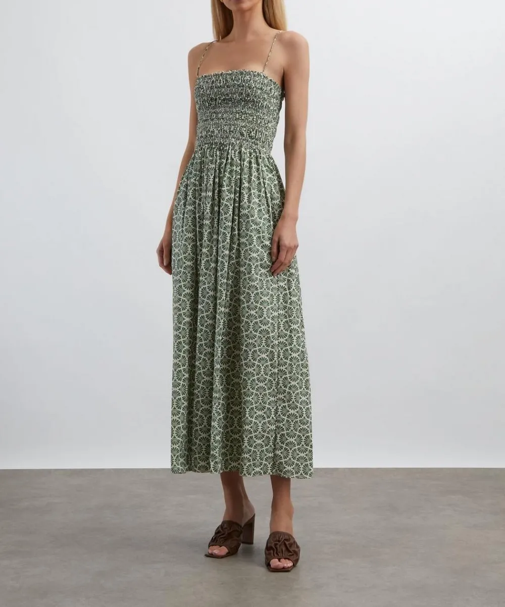 Matteau Dresses^Vetiver Shirred Bodice Dress