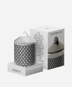 Commune Candles & Candle Holders^Vetiveria Lux Scented Candlewith White Onyx Cover 400g