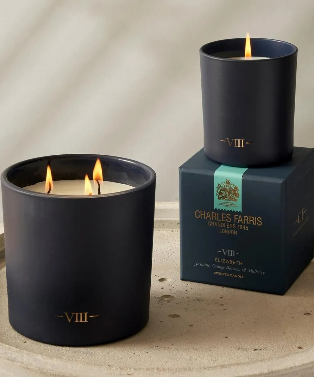 Charles Farris Candles & Candle Holders^VIII Elizabeth 3 Wick Candle 640g