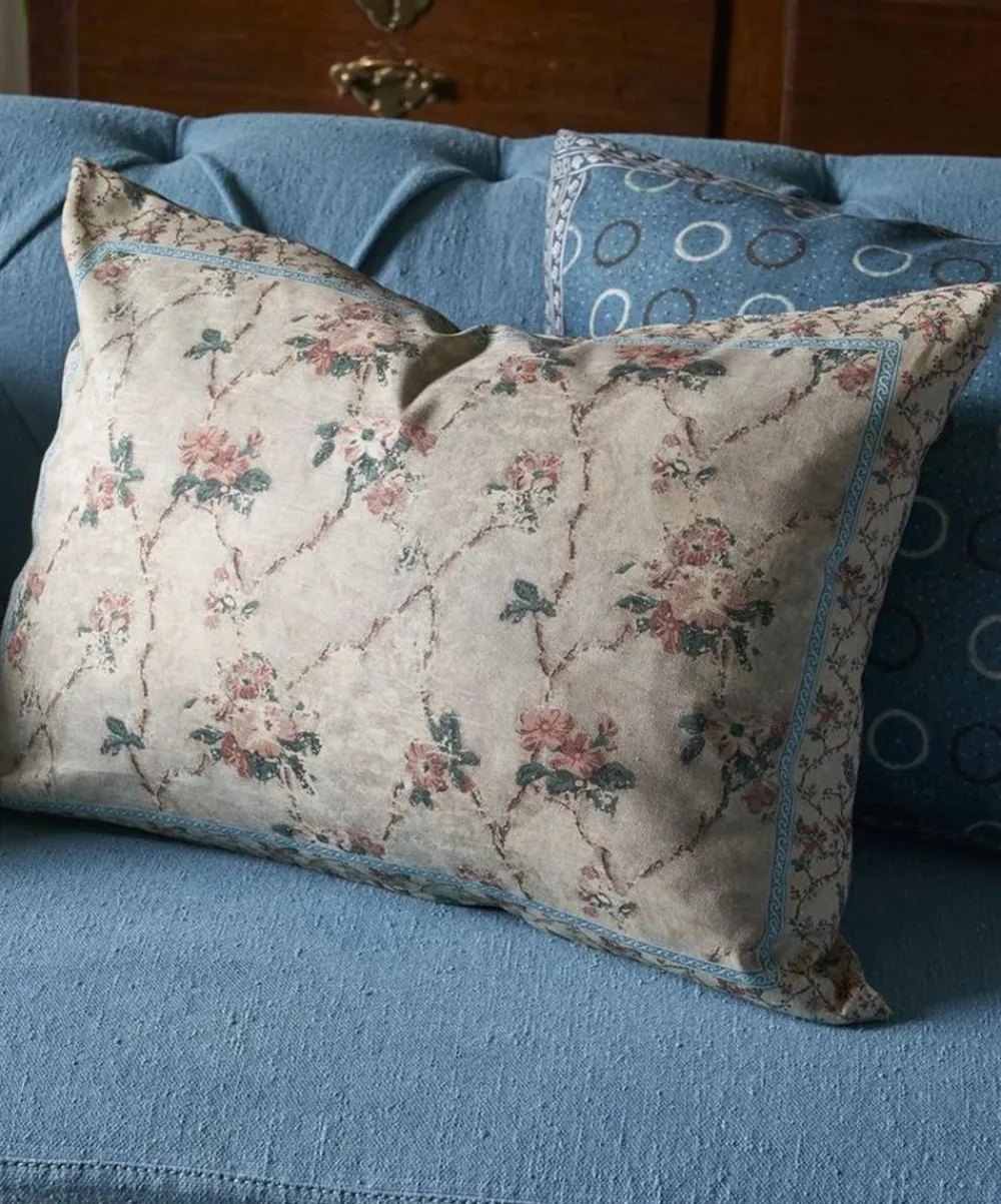 John Derian Cushions^Vintage Floral Cushion
