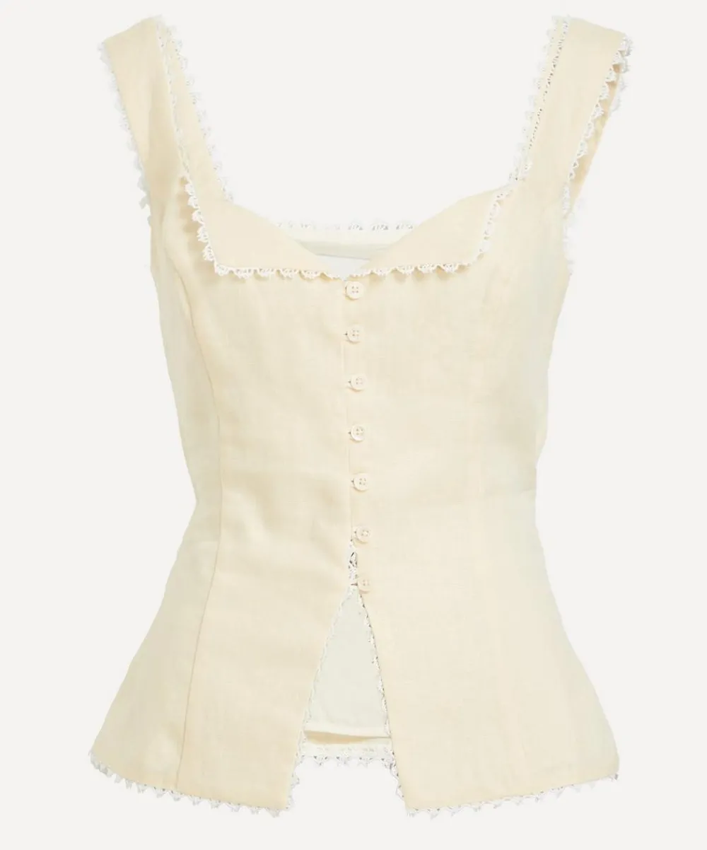 Reformation Tops^Viola Linen Top