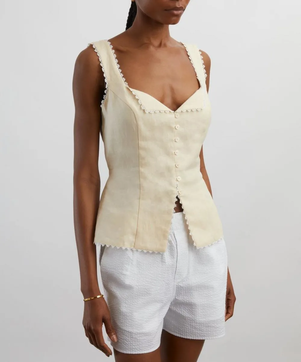 Reformation Tops^Viola Linen Top