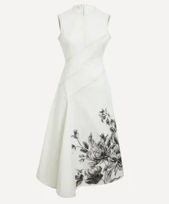 Erdem Dresses^Violetta Etching Sleeveless Midi Dress