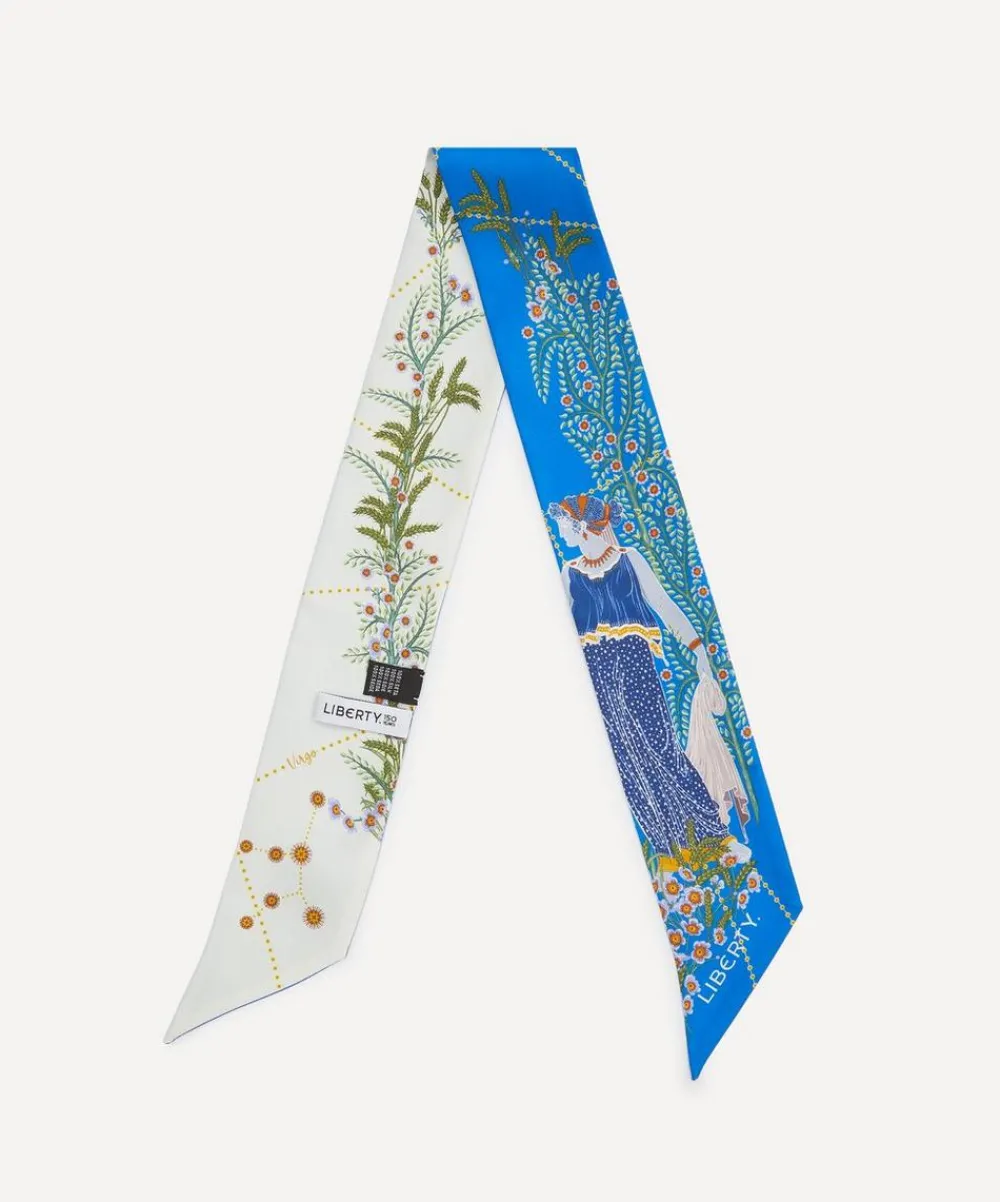 Liberty Scarves^Virgo 5X88 Ribbonette Silk Scarf