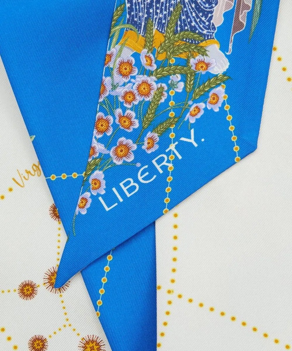 Liberty Scarves^Virgo 5X88 Ribbonette Silk Scarf