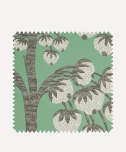 Liberty Interiors Wallpaper^Wallpaper Swatch – Berry Tree in Jade