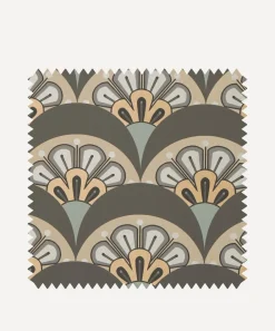 Liberty Interiors Wallpaper^Wallpaper Swatch - Deco Scallop in Pewter