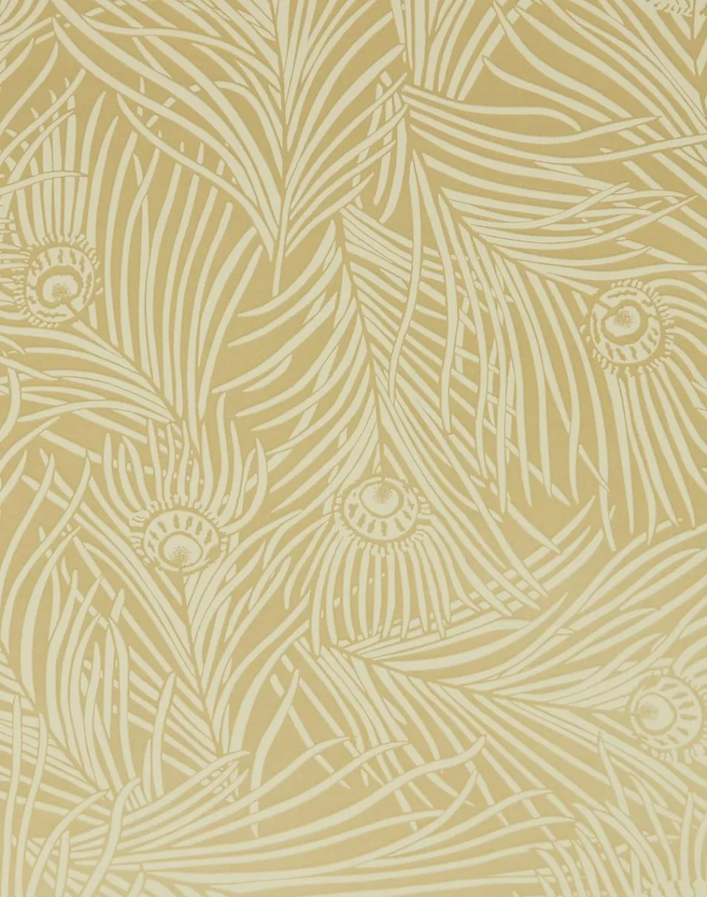 Liberty Interiors Wallpaper^Wallpaper Swatch - Hera Plume in Pewter Gold